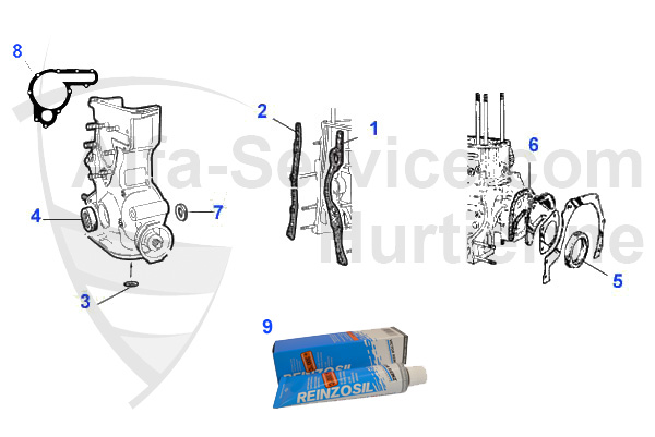 ENGINE FRONT/REAR