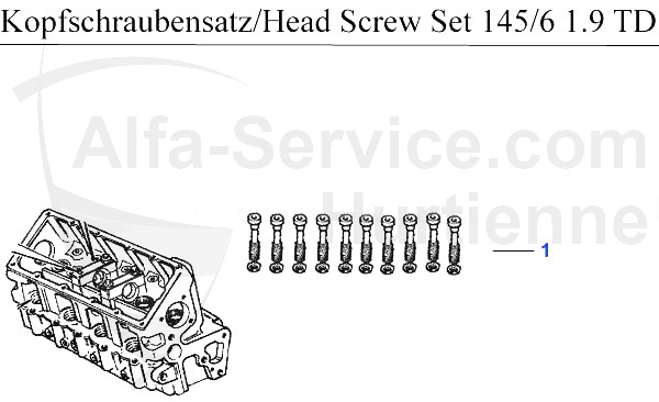 HEADSCREWSET 1.9 TD