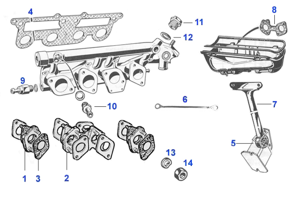 Vergaserflansche