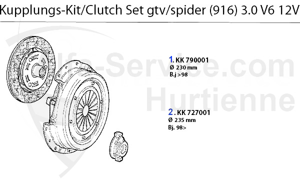 Kupplungs-Kit 3.0 V6 12V
