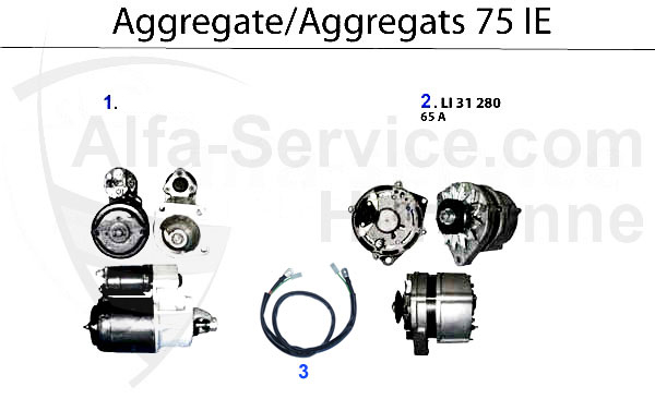 alternador/motor de arranque 75 IE
