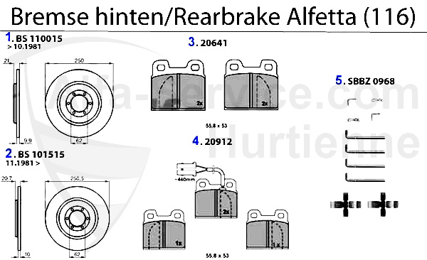 Bremse hinten