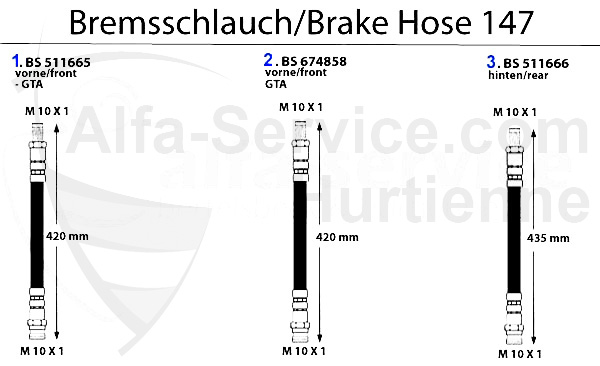 BRAKE HOSES