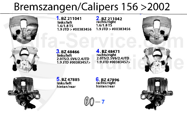 Bremssattel Bj. >02