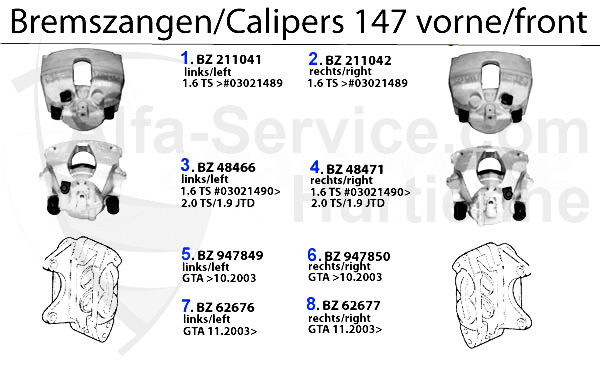 CALIPER FRONT
