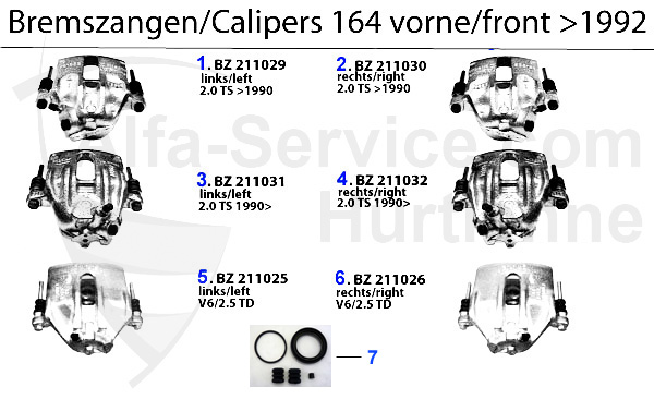 CALIPER >1992 FRONT