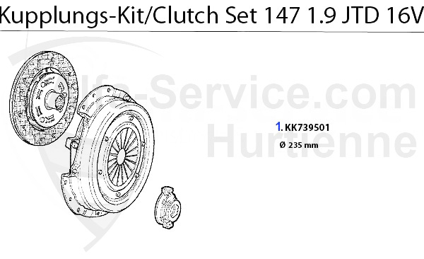 kit frizione 1.9 JTD 16V