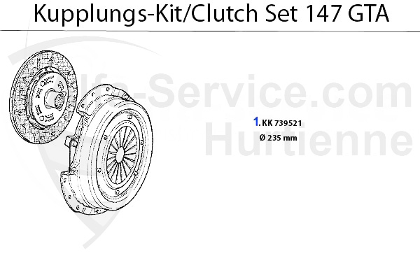 kit frizione 3.2 V6 24V/GTA