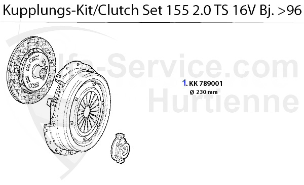CLUTCH SET TS 16V >4.1996