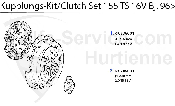 CLUTCH SET TS 16V 5.1996>