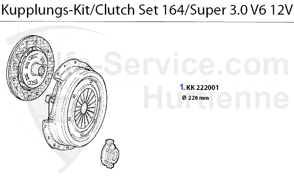 CLUTCH SET 3.0 V6 12V