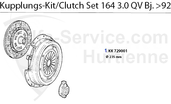 CLUTCH SET 3.0 QV >1992