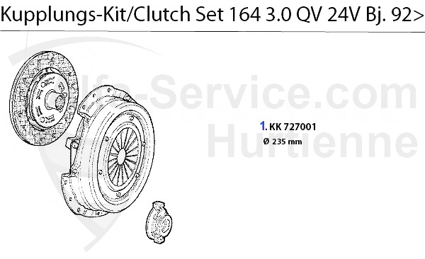 CLUTCH SET 3.0 QV 24V 1992>