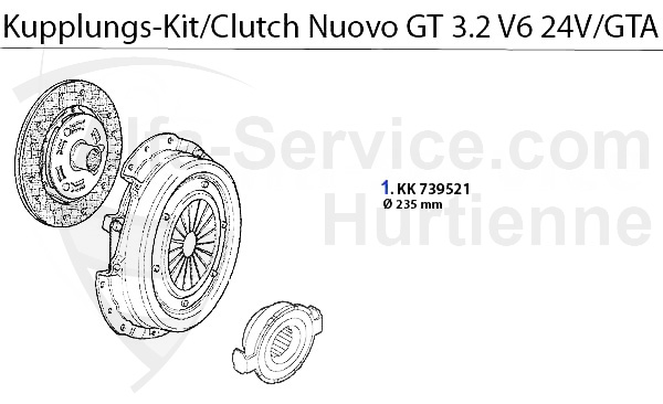 CLUTCH SET 3.2 V6 24V/GTA