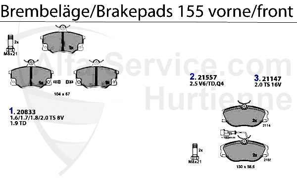 BRAKE PADS FRONT