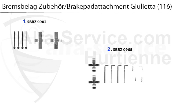Bremsbelagzubehör