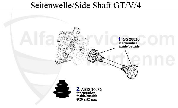 SIDE SHAFT GTV/4