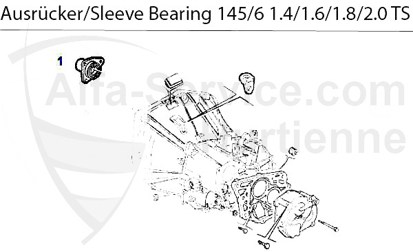 GUIDE BUSH f. SLEEVE BEARING 145/6 TS 16