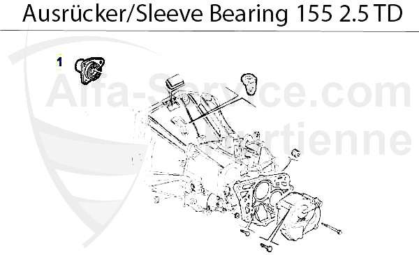 GUIDE BUSH f. SLEEVE BEARING 2.5 TD