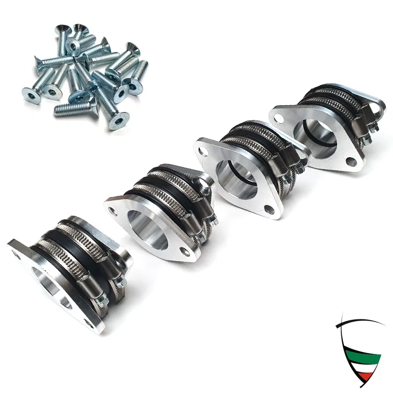 SET (4 PCS) RACING SINGLE CARBURETTOR MOUNT 40 MM, 105/115 UNTIL 1990, 116 UNTIL 1983