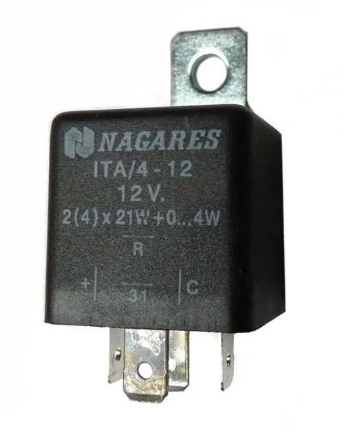 Relais clignotant Spider 84-93,Alfa 6,33 (905),75,90,164,Sud/Sprint,Alfetta, Giulietta,Spider 115,GTV (116),4 cable