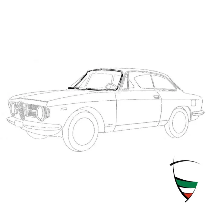 CHROME TRIM FOR FRONTSCREEN GASKET GT 2 pieces