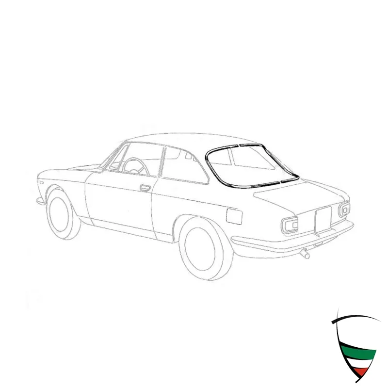 CHROME TRIM FOR REAR WINDOW GASKET GT