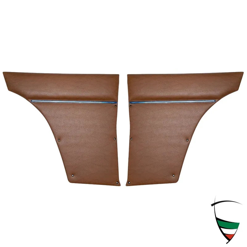 REAR SIDE TRIM PANEL RIGHT+LEFT FOR GIULIA SPRINT GTV 65-68 IN BROWN