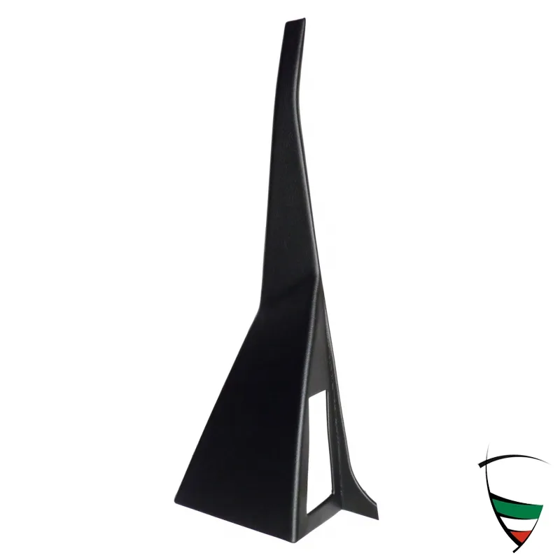 B-Säulenverkleidung li. Spider 70-83, Kunststoff schwarz, links, ein Loch mit Skay Bezug