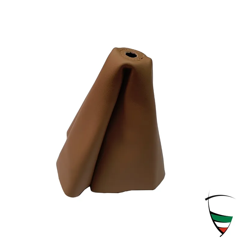 cuffia cambio Spider in pelle beige 70-86, con consolle centrale