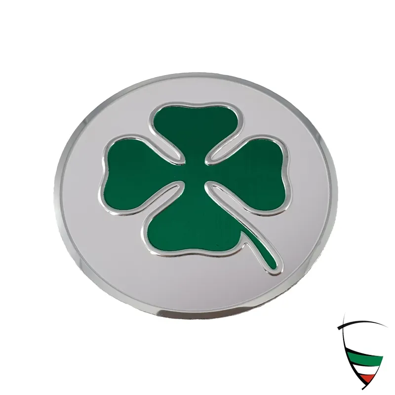 Emblem Kleeblatt Metall D55mm selbstklebend
