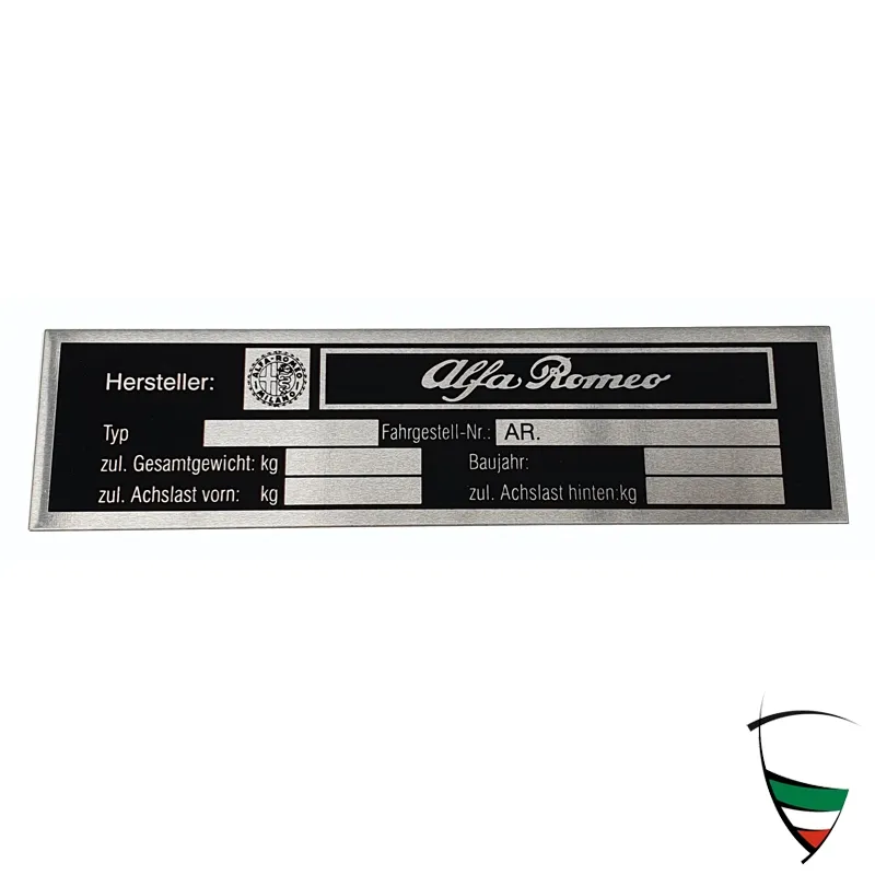 ID PLATE (in German language)