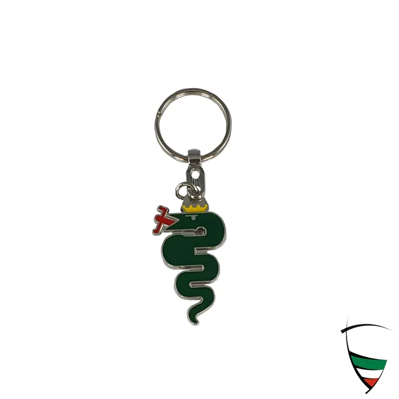 porte-clés serpent vert