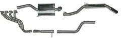 Sport Auspuffanlage 1300-1600r. Giulia und GT Bertone Edelstahl Rohrdurchmesser Mittel- u. Endtopf 57mm