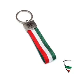 KEY CHAIN TEXTILE TRICOLORE 115x20MM