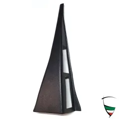 rivestimento montante centrale sinistro, nero, Spider 83-93, 2 fori, in plastica con struttura Skay