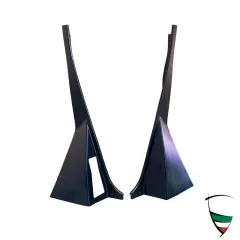 kit di rivestimenti montante centrale in alluminio per Spider 70-83, verniciati neri, un foro