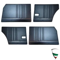 Türverkleidungsatz Giulia Nuova 74 - 78 komplett schwarz (vorne L+R , hinten L+R)