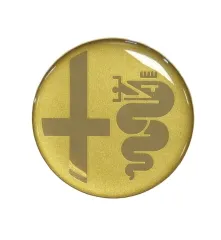 EMBLEM (GOLD) 33MM, FOR RADIO COVER, C-PILLAR GIULIA SUPER