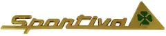 SCRIPT SPORTIVA WITH FOUR-LEAF-CLOVER SIDE GOLD 148x28MM GIULIETTA FROM 2010