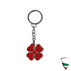 KEY CHAIN "CLOVERLEAF" RED